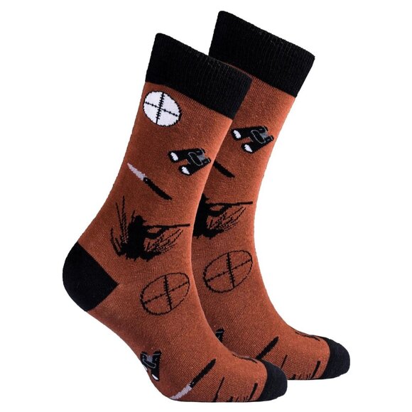 Socks n' Socks Hunting Socks Novelty Crew Hunter Gift Men's Crew - Picture 1 of 4